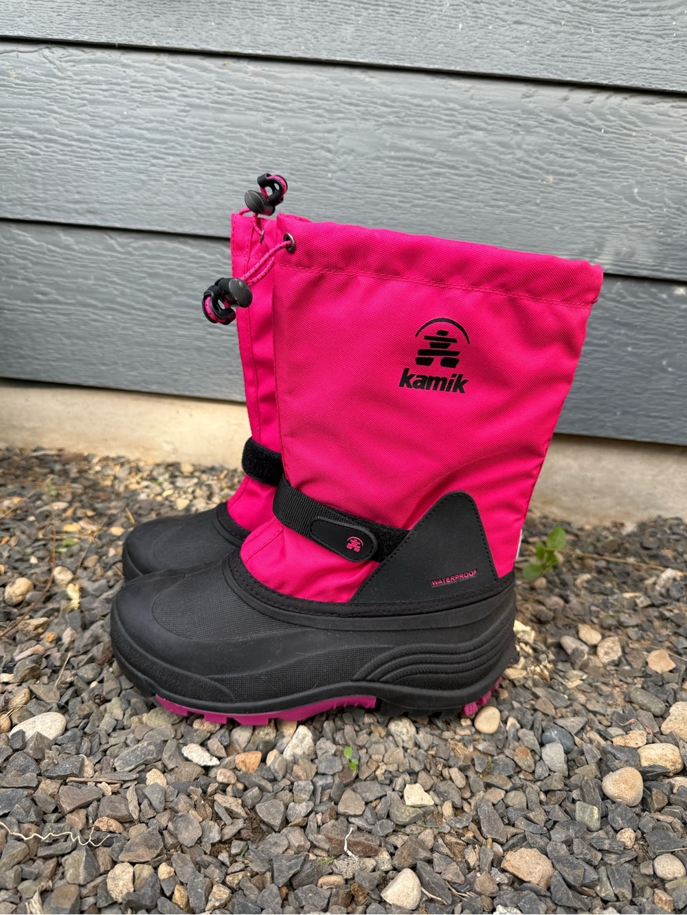 Kamik Women’s Pink Waterproof Winter Snow Boots – Size 6